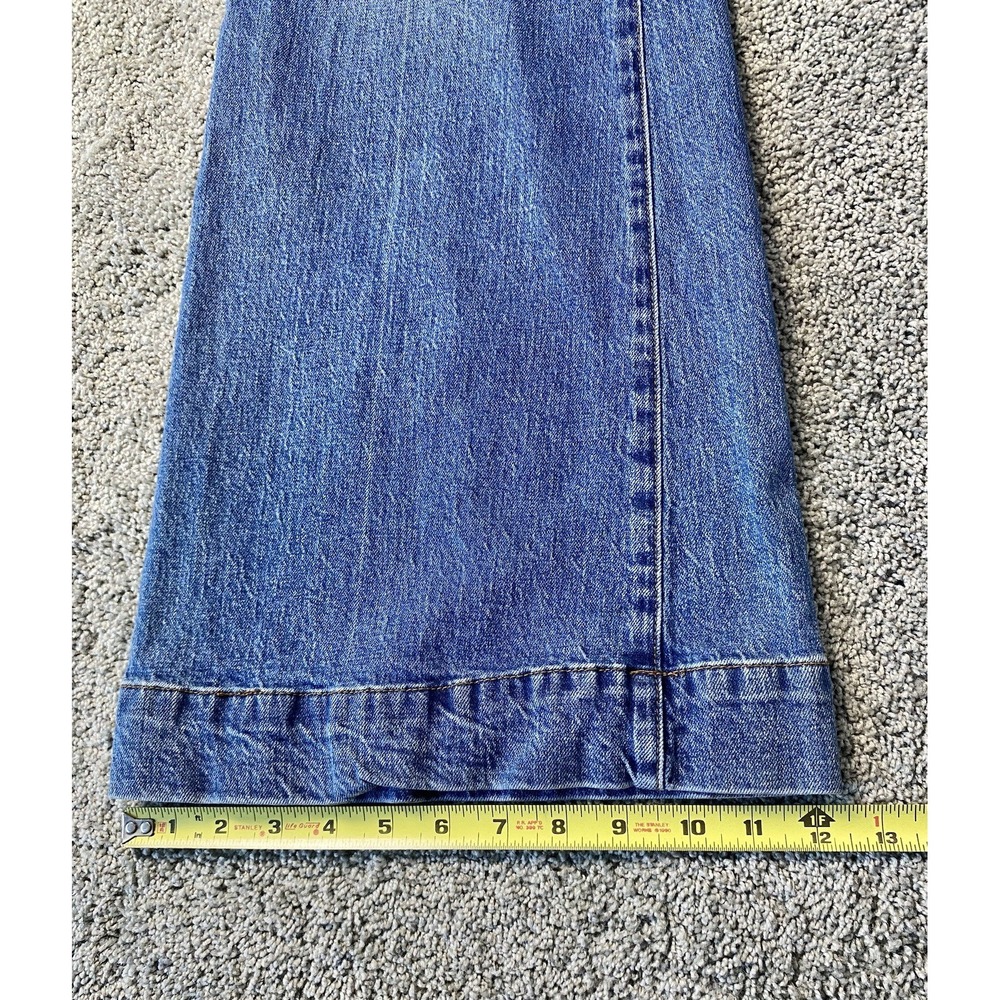 Anthropologie Pilcro Relaxed High Rise Wide Leg Jeans 32x32 Blue Pants - Picture 11 of 12